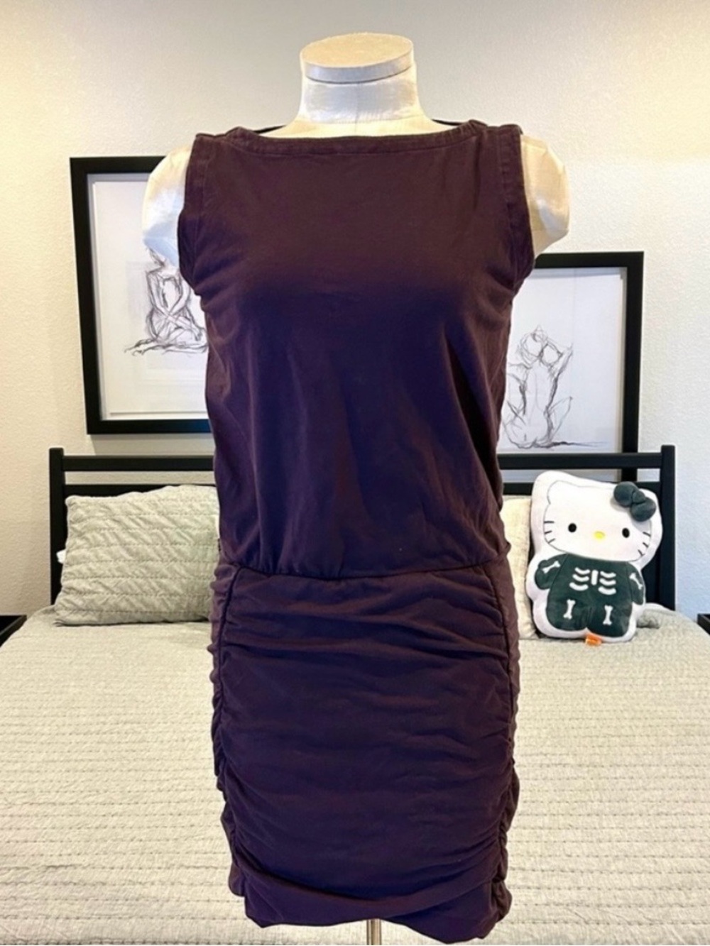 Athleta Ruched Sleeveless Dress